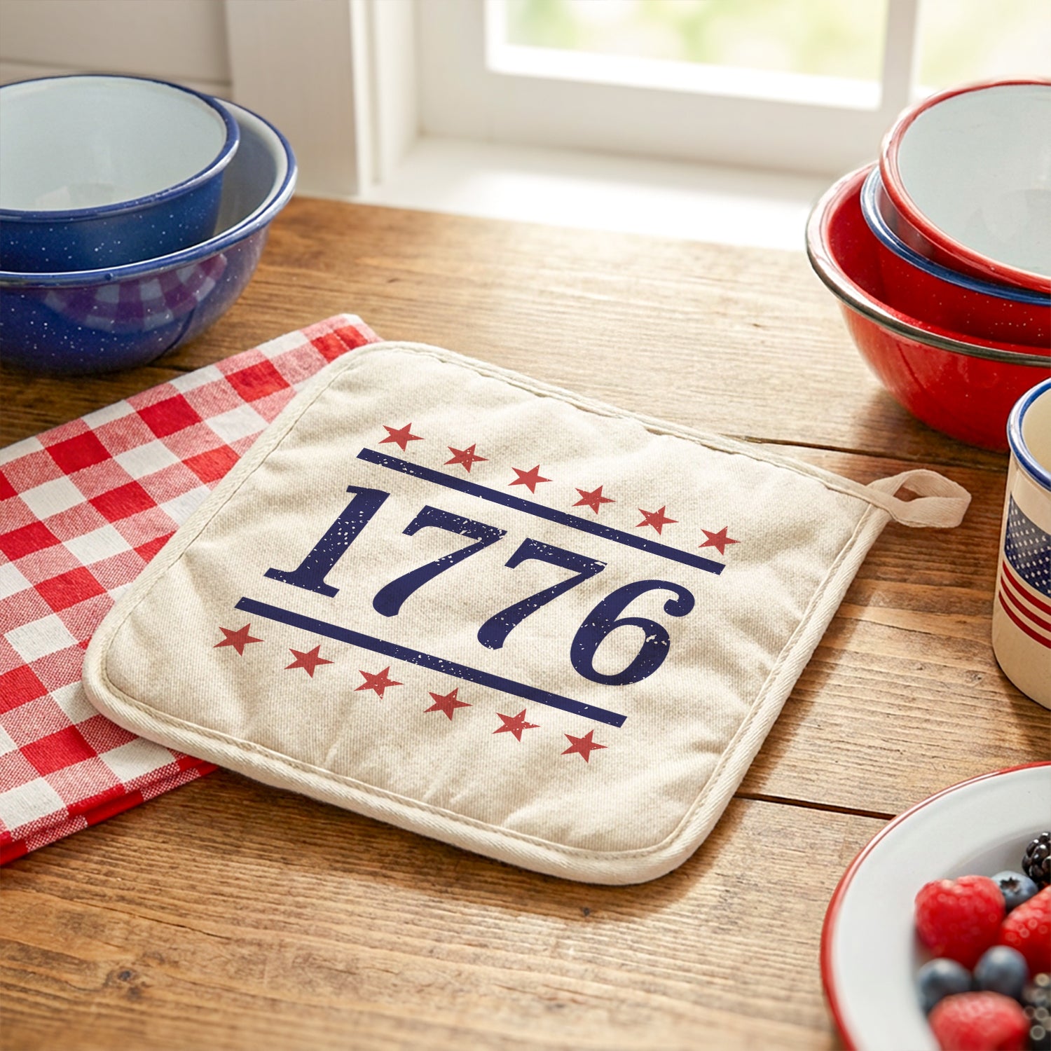 Stars & Stripes - 1776 - Cotton Pot Holder
