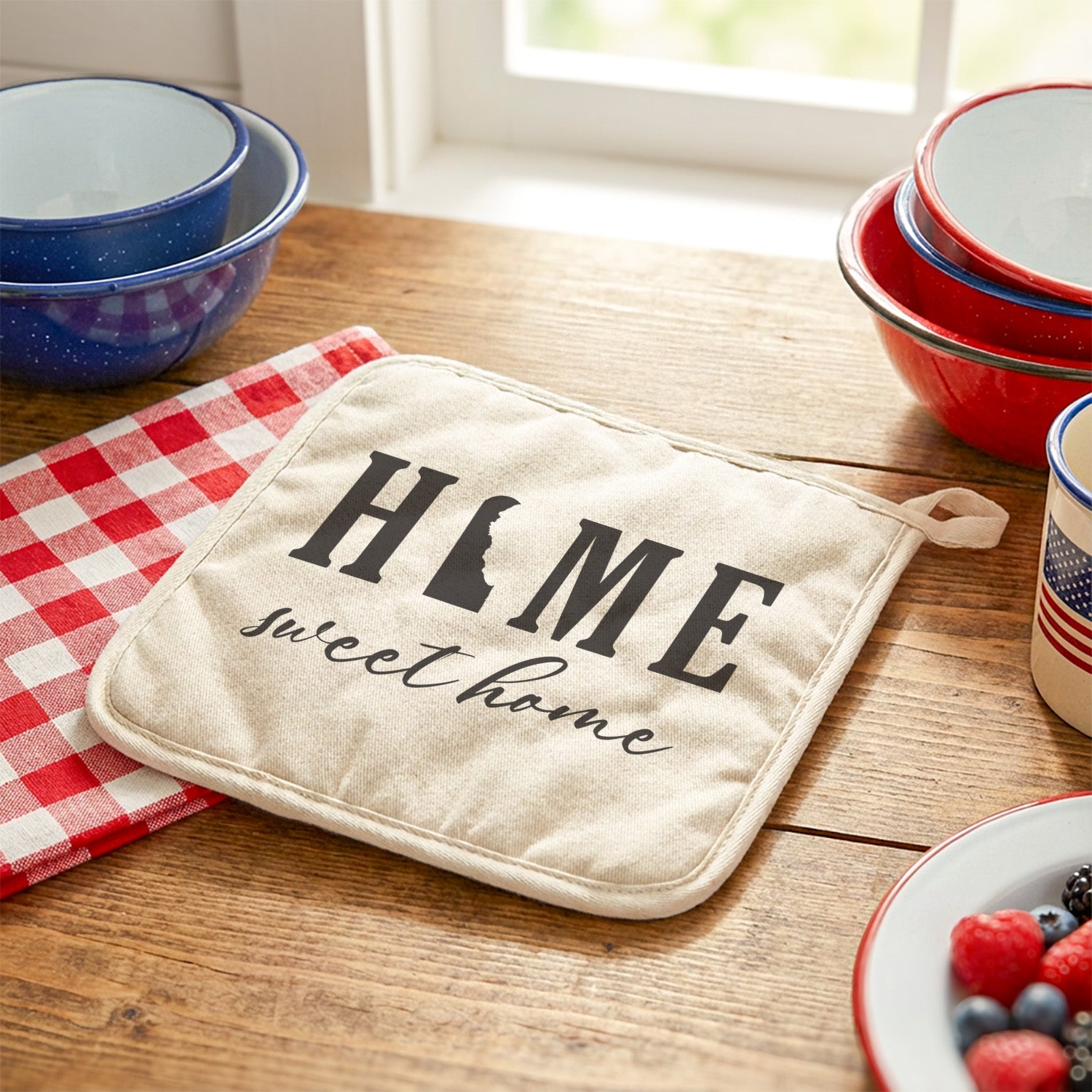 Home Sweet Home State - Custom Cotton Pot Holder