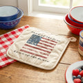 Land of the Free American Flag - Cotton Pot Holder