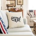 Vintage America Silhouette 250th - Square Canvas Pillow