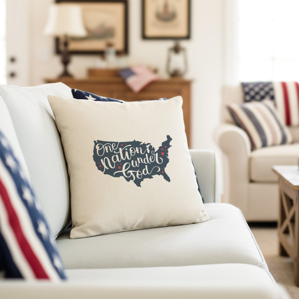 One Nation - Square Canvas Pillow