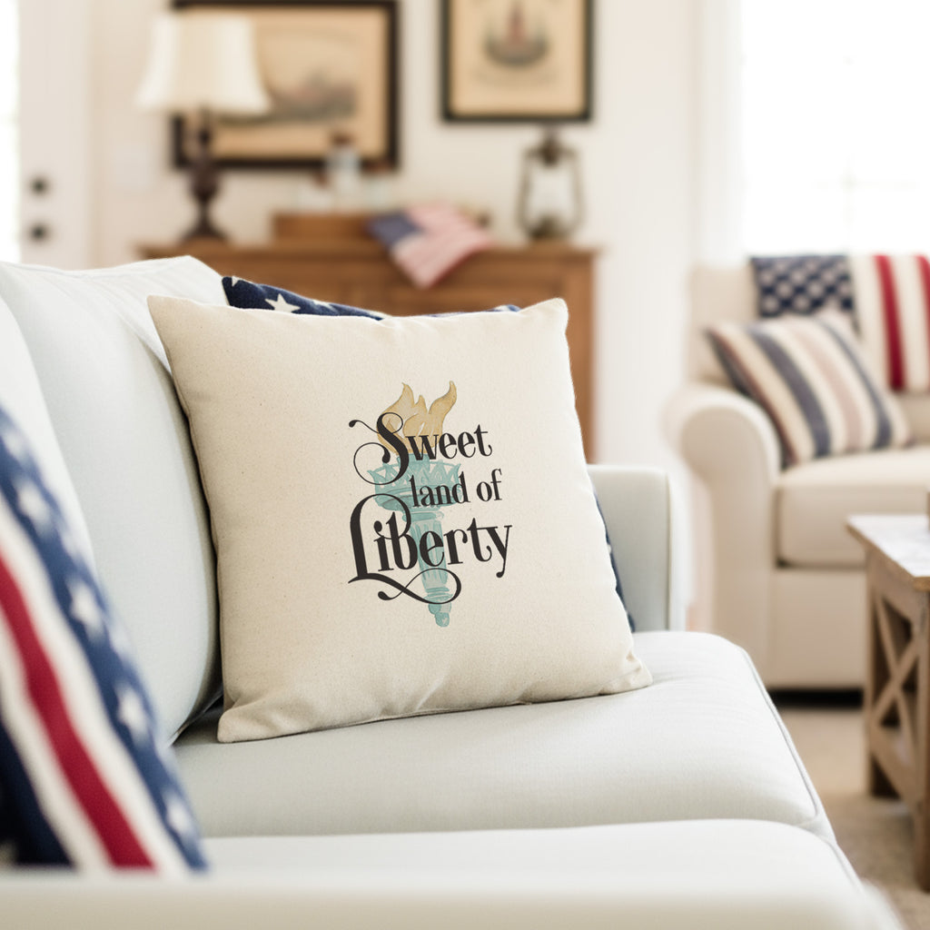 Sweet Land of Liberty - Square Canvas Pillow