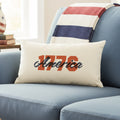 America 1776 Block Style Print - Rectangular Canvas Pillow