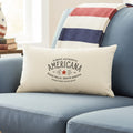 Authentic Americana Custom - Custom Rectangular Canvas Pillow