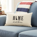 Home Sweet Home State - Custom Rectangular Canvas Pillow