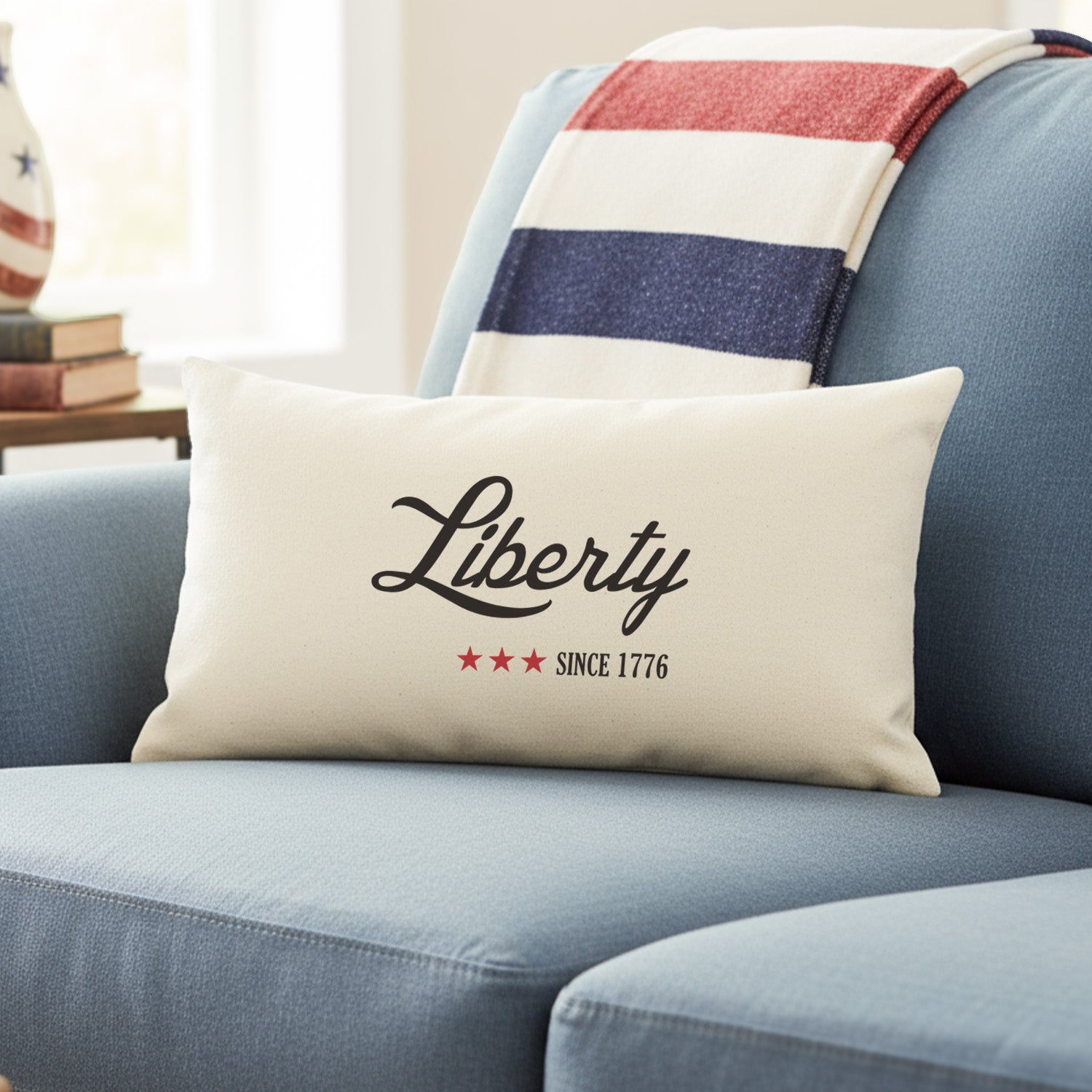 Liberty Since 1776 - Rectangular Canvas Pillow