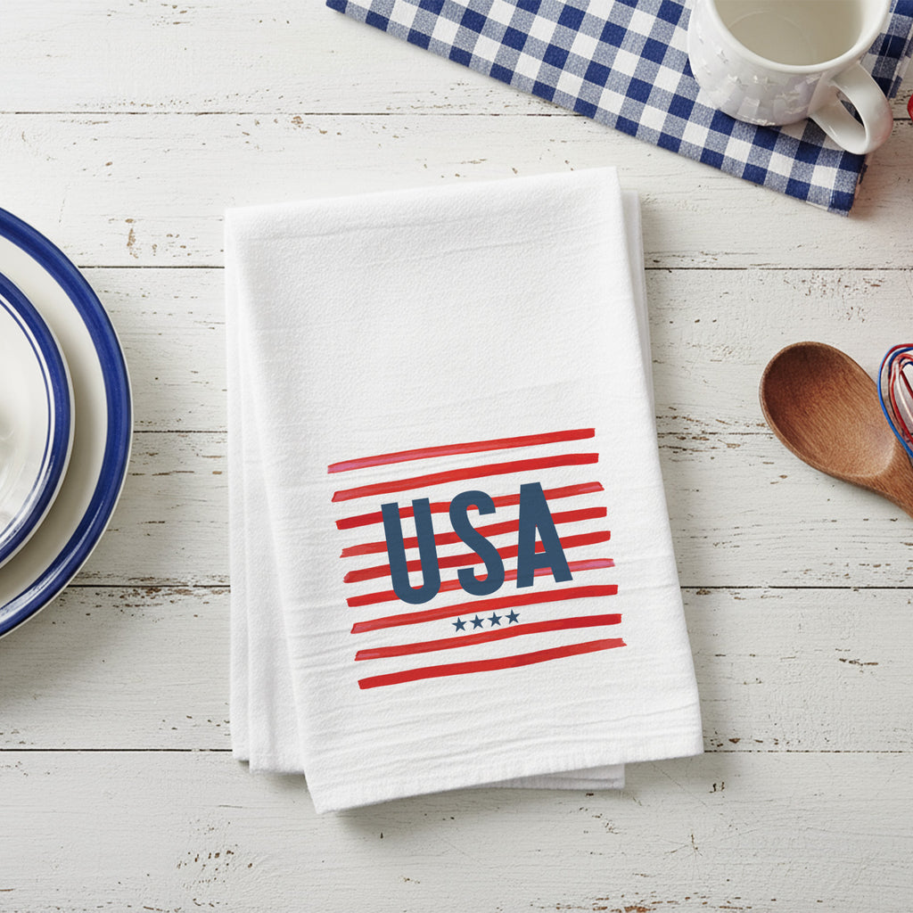 USA Stripes - Cotton Tea Towel