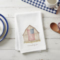 Americana Barn Flag - Custom Cotton Tea Towel