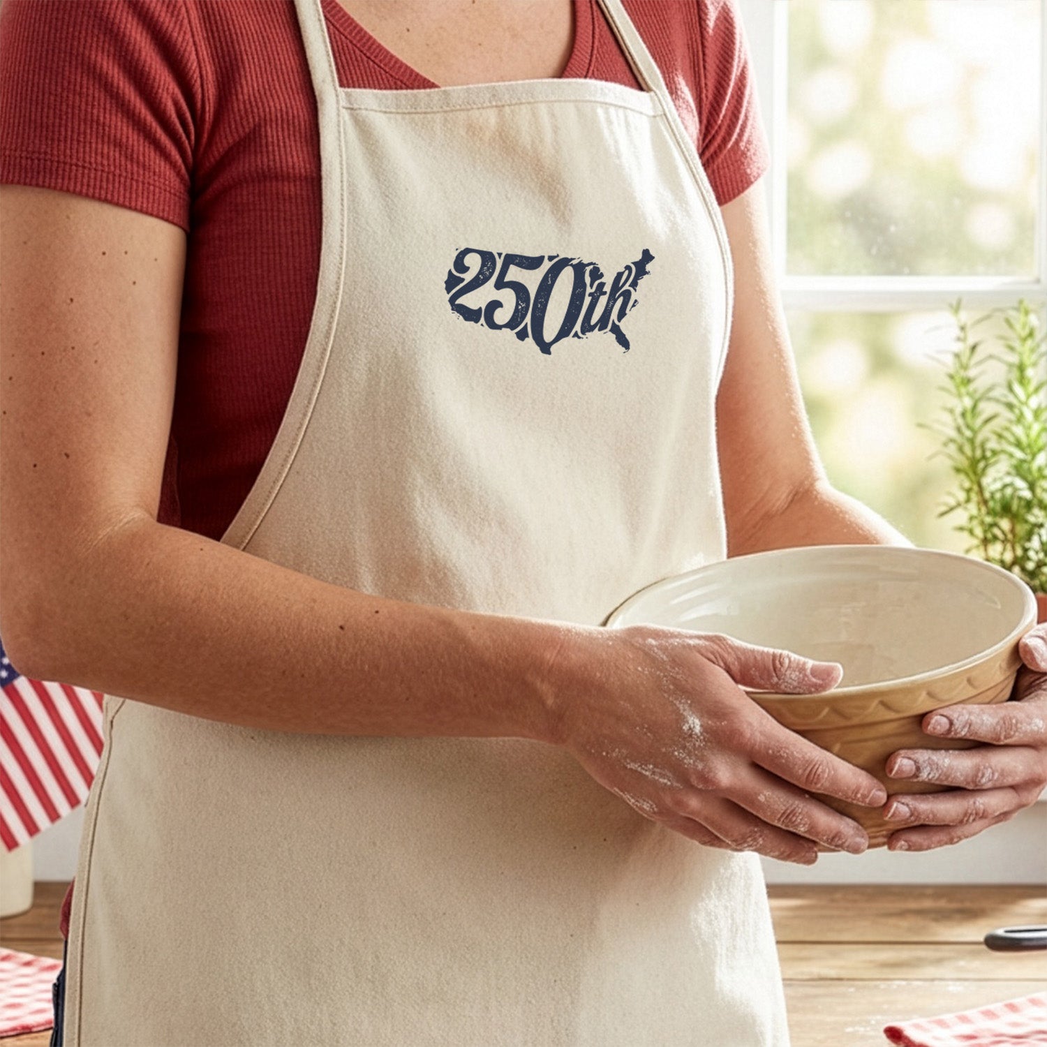 Vintage America Silhouette 250th - Women's Apron