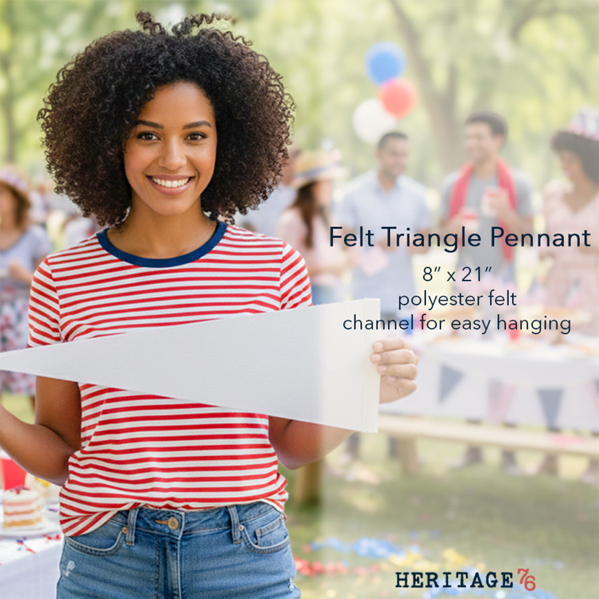 USA 1776 Vintage Americanna - Triangle Pennant